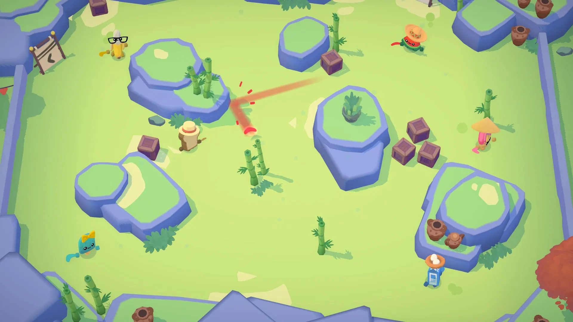 【动作/派对/多人】回旋镖大乱斗！——《随动回旋镖 / Boomerang Fu》-北辰拾光