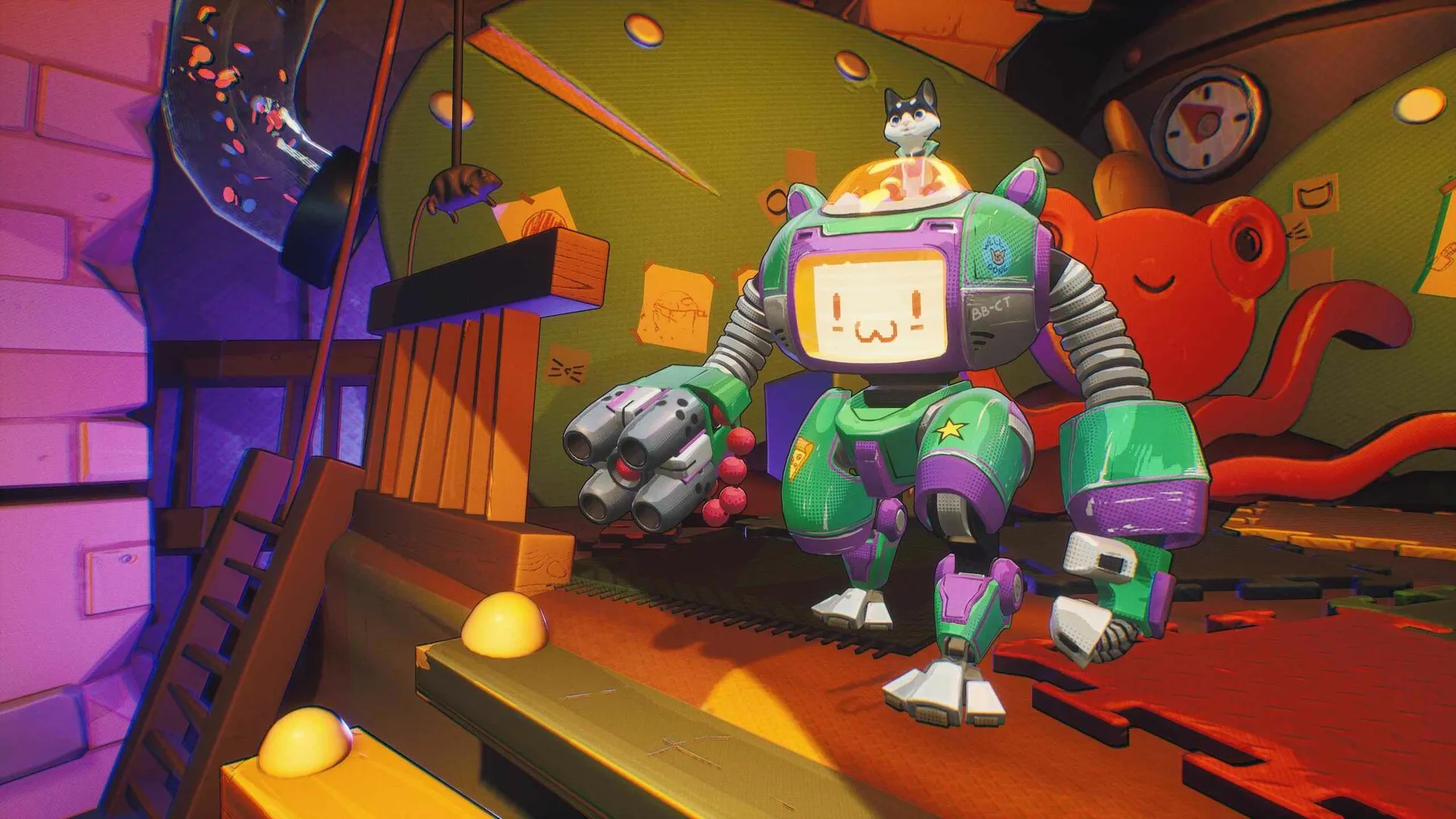 Ultra Mega Cats 超极战猫 肉鸽合作射击 第三人称 猫族反抗 鼠鸟统治 PvE 竞技场 Steam抢先体验(动作冒险）-北辰拾光